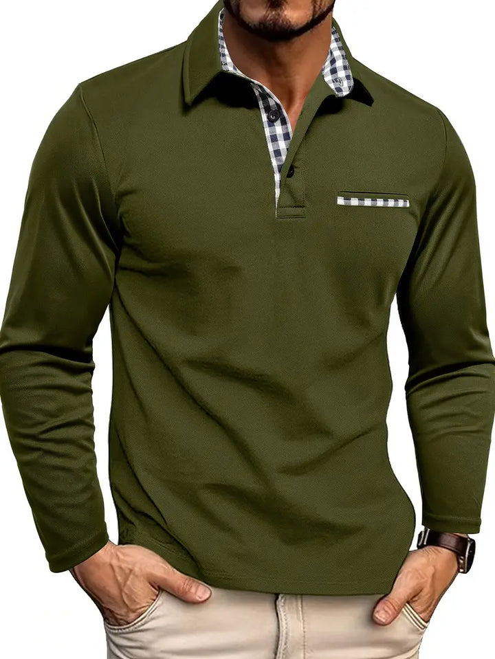 Chris | Herren Winter Langarm Polo-Shirt
