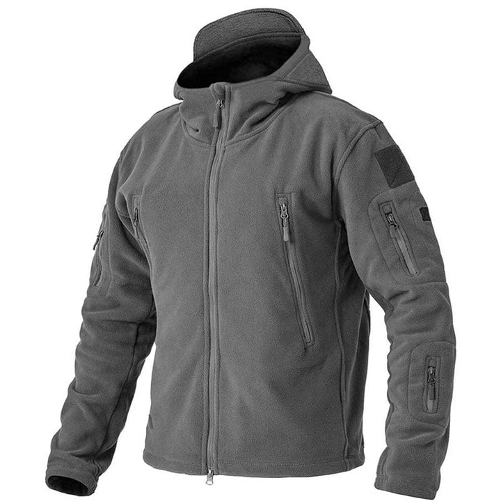 Konrad | Herren Winter Fleece Hoodie Jacke mit Reißverschluss und Taschen