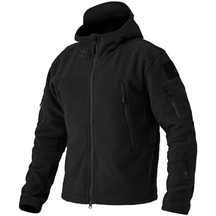 Konrad | Herren Winter Fleece Hoodie Jacke mit Reißverschluss und Taschen