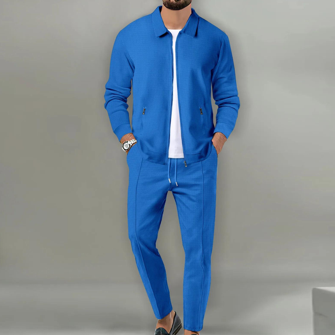 Florian | Herren Casual Zip-Up Jacken und Hosen Set
