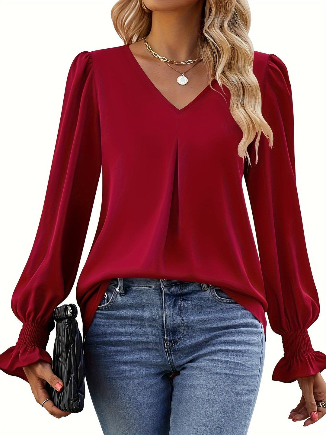 Karin | Stilvolle und Bequeme Herbstbluse