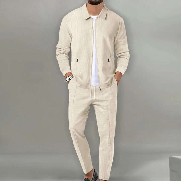 Florian | Herren Casual Zip-Up Jacken und Hosen Set