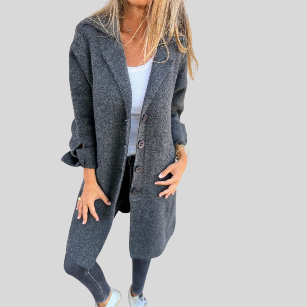 Jana | Langer Stilvoller Mantel Damen