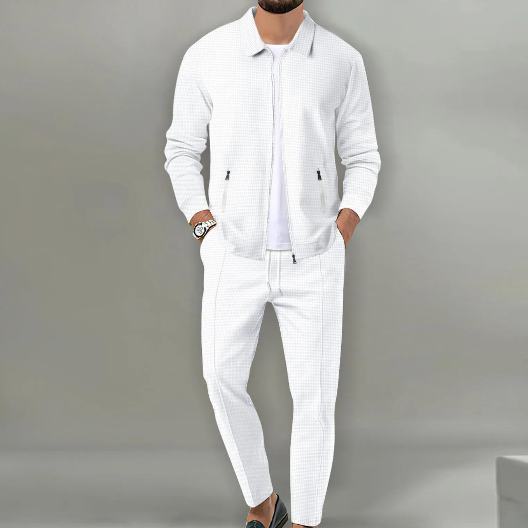 Florian | Herren Casual Zip-Up Jacken und Hosen Set