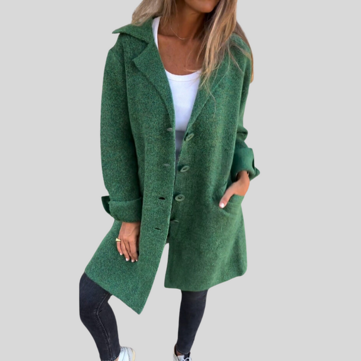 Jana | Langer Stilvoller Mantel Damen