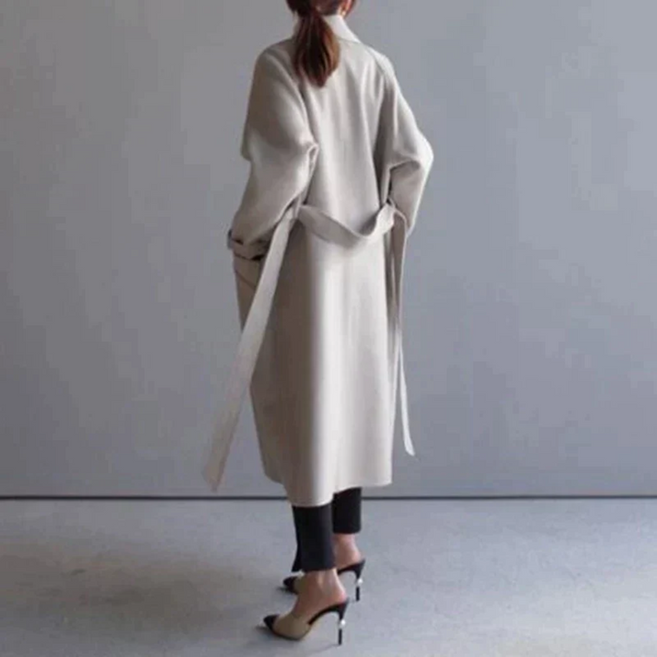 Lydiaa | Damen Oversized Langmantel mit Seitentaschen