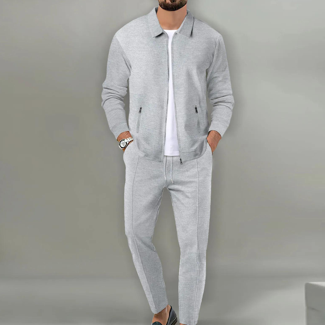 Florian | Herren Casual Zip-Up Jacken und Hosen Set