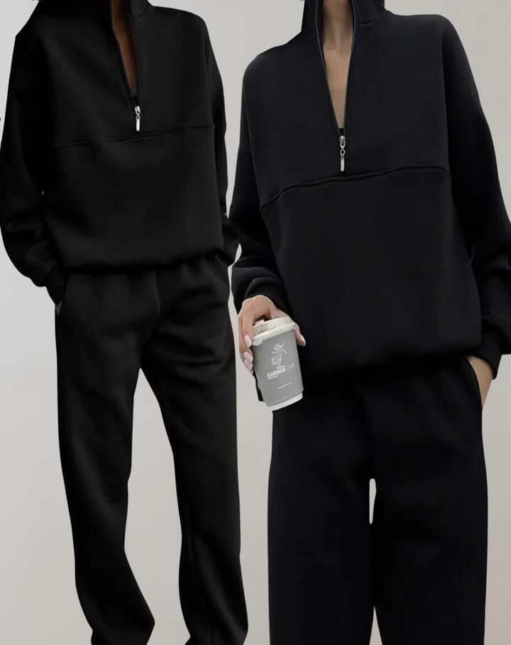 Maria | Damen Half-Zip Loungewear Set mit lockerer Passform