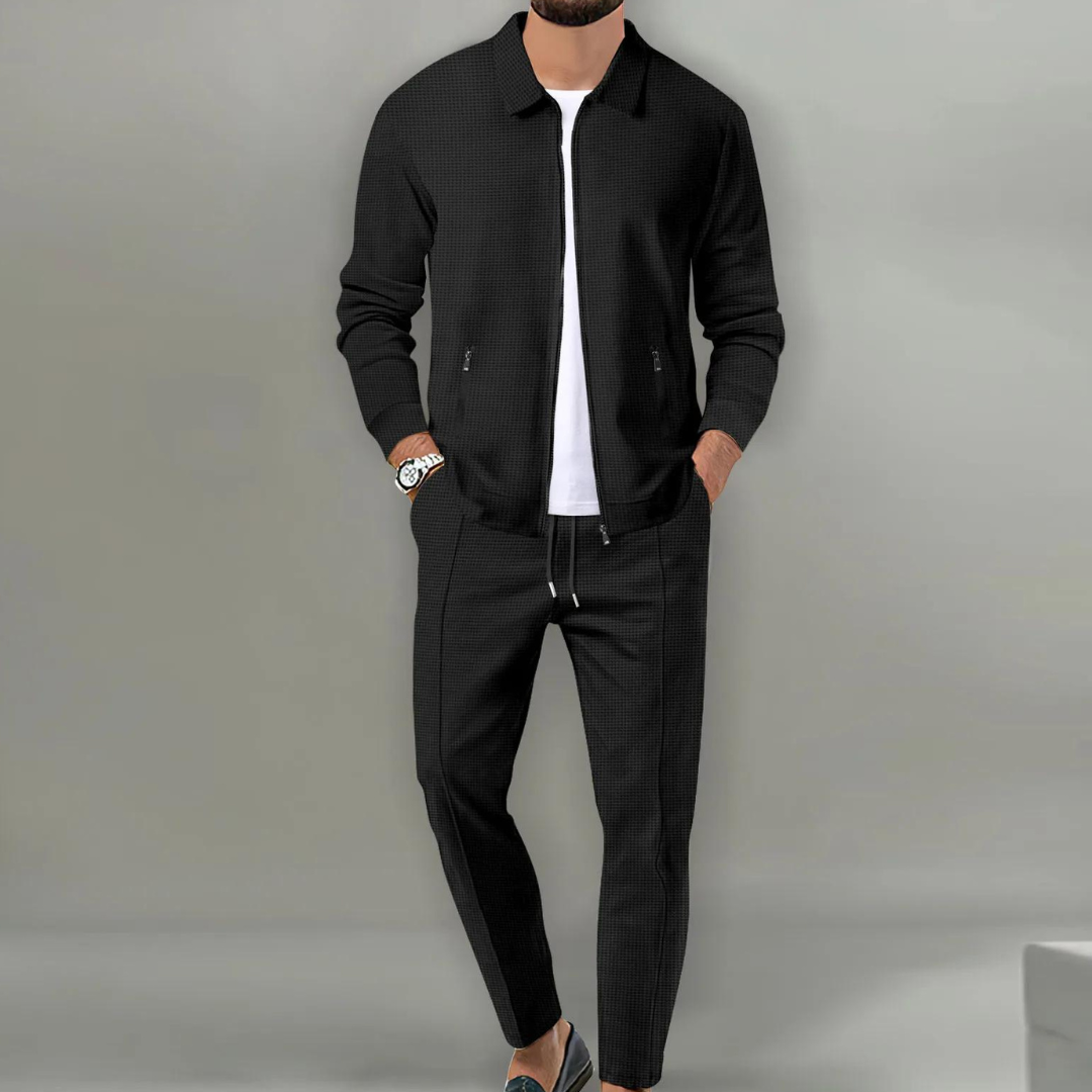 Florian | Herren Casual Zip-Up Jacken und Hosen Set