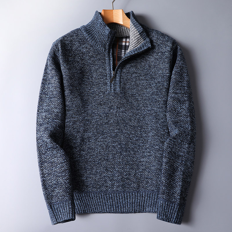 Dominic | Herren Warmer Winterpullover mit Quarter-Zip