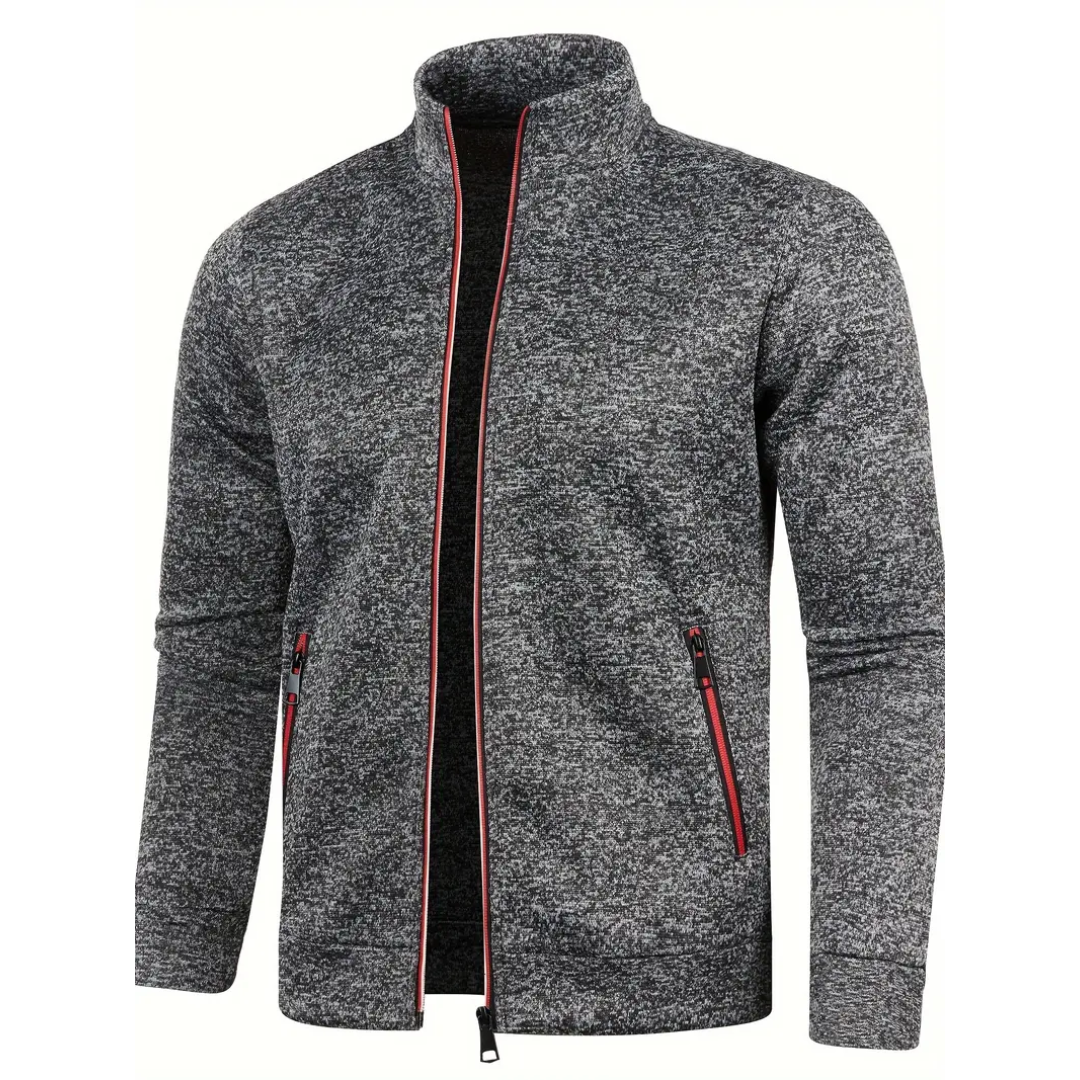 Kasper | Herren Winterjacke mit Reißverschluss und Taschen