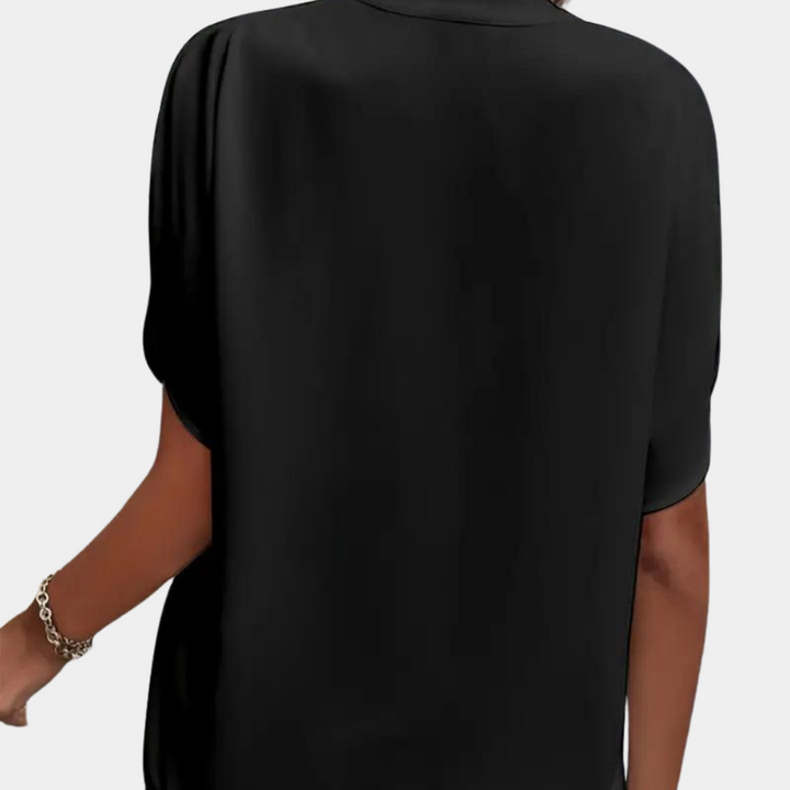 Regine | Stylische Damenbluse mit V-Ausschnitt