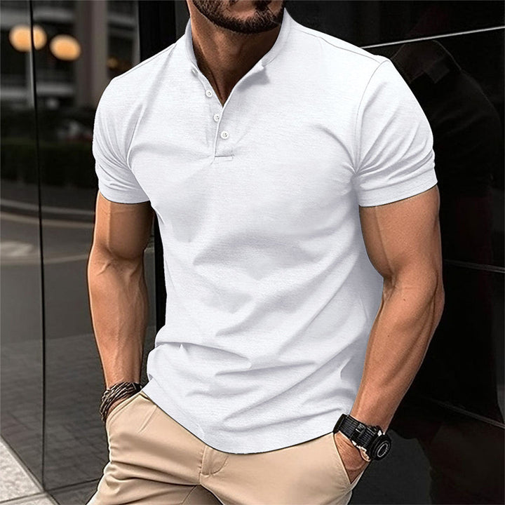 Alexander | Stylisches Kurzarm Henley Polo