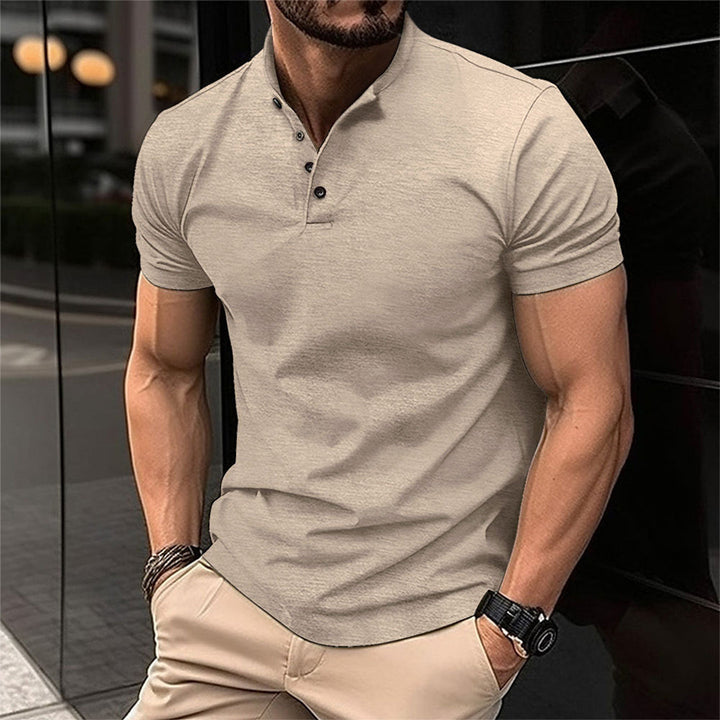 Alexander | Stylisches Kurzarm Henley Polo