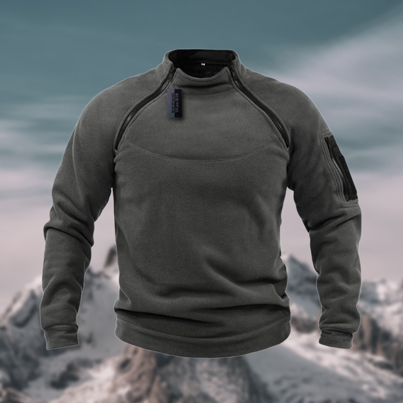 Christian | Herren Tactical Fleece Pullover mit Viertelreißverschluss