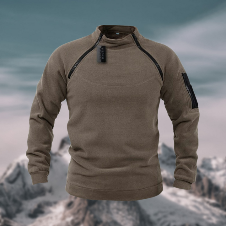 Christian | Herren Tactical Fleece Pullover mit Viertelreißverschluss