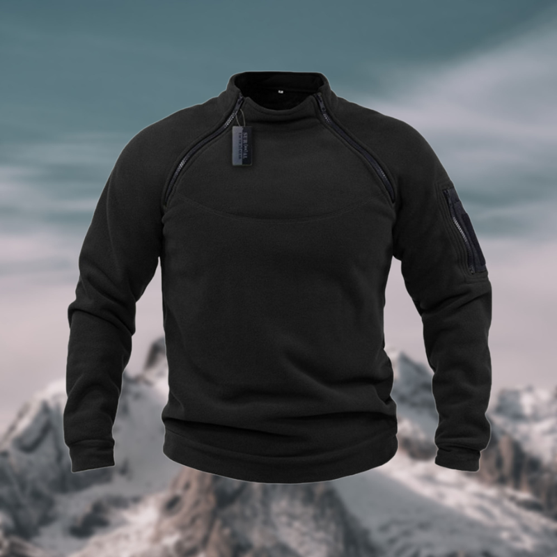 Christian | Herren Tactical Fleece Pullover mit Viertelreißverschluss