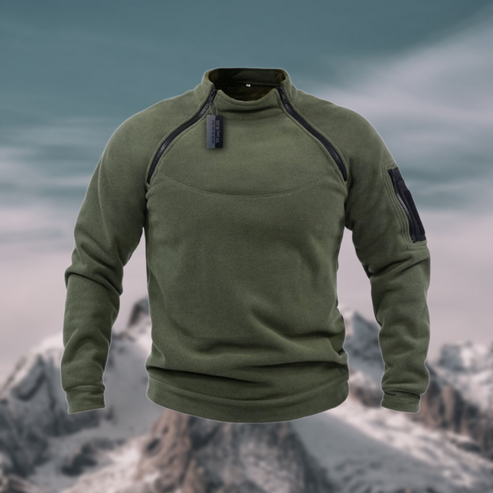 Christian | Herren Tactical Fleece Pullover mit Viertelreißverschluss