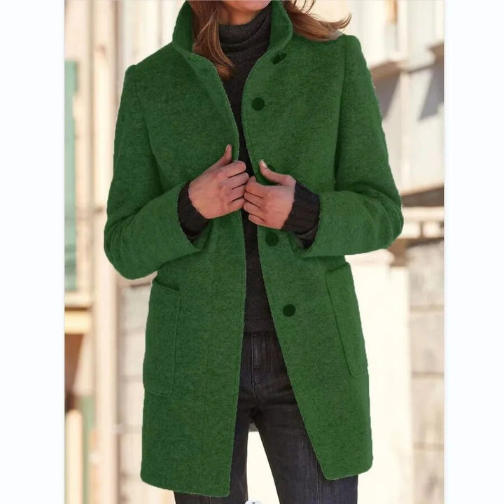 Katharina | Damen Eleganter Einreihiger Wintermantel