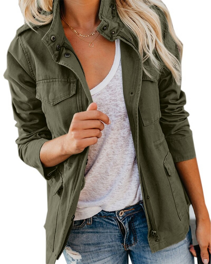 Johanna | Jacke in mittlerer Länge mit Taschen