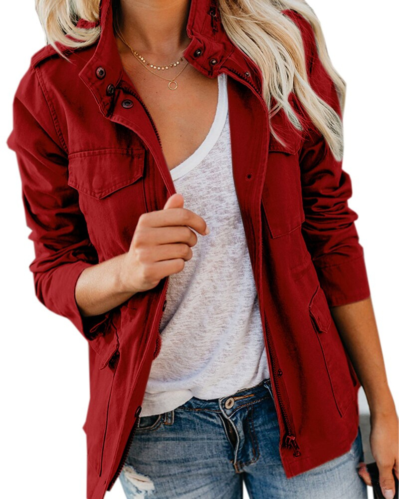 Johanna | Jacke in mittlerer Länge mit Taschen