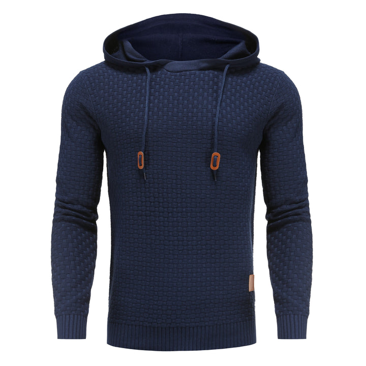 Ulf | Herren Winterpullover mit Reißverschluss und gestreiftem Strickmuster