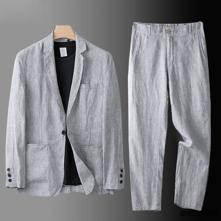 Patrick | Stilvolles Leinen-Blazer- und Hose-Set