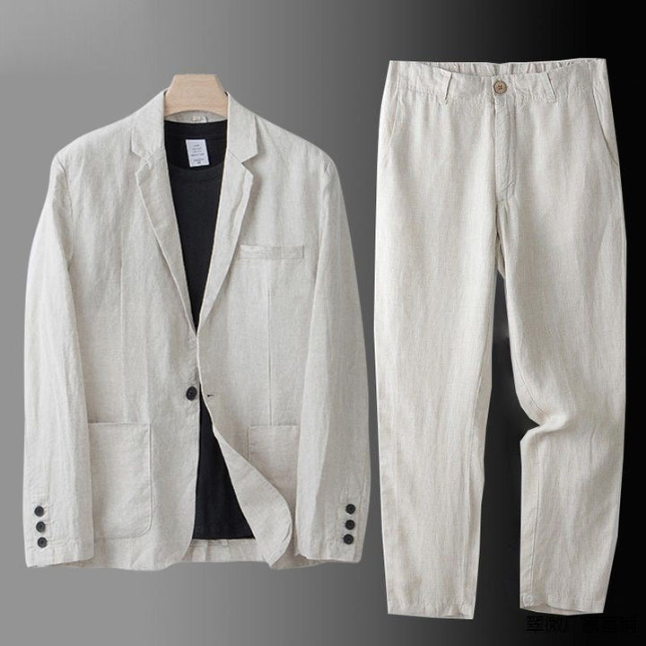 Patrick | Stilvolles Leinen-Blazer- und Hose-Set