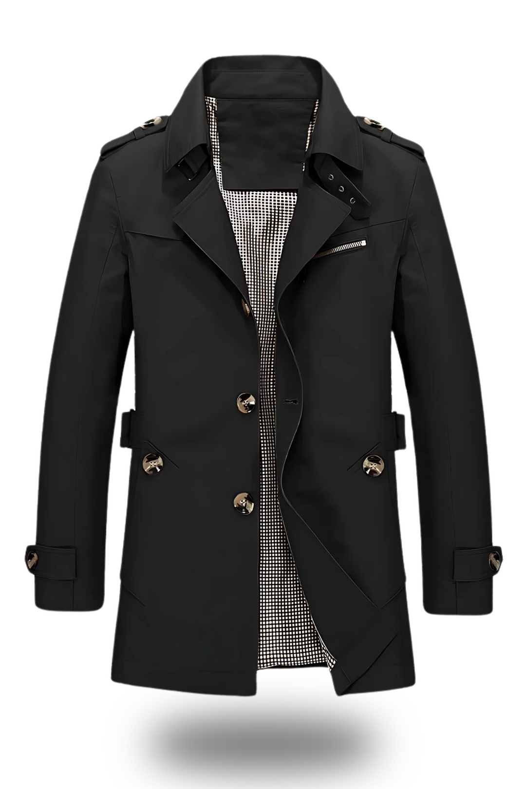 Kurt | Winterjacke für Herren mit Reißverschluss, Kapuze und Taschen