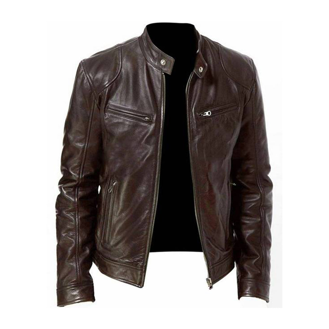 Dominic | Stylische Lederjacke Für Männer