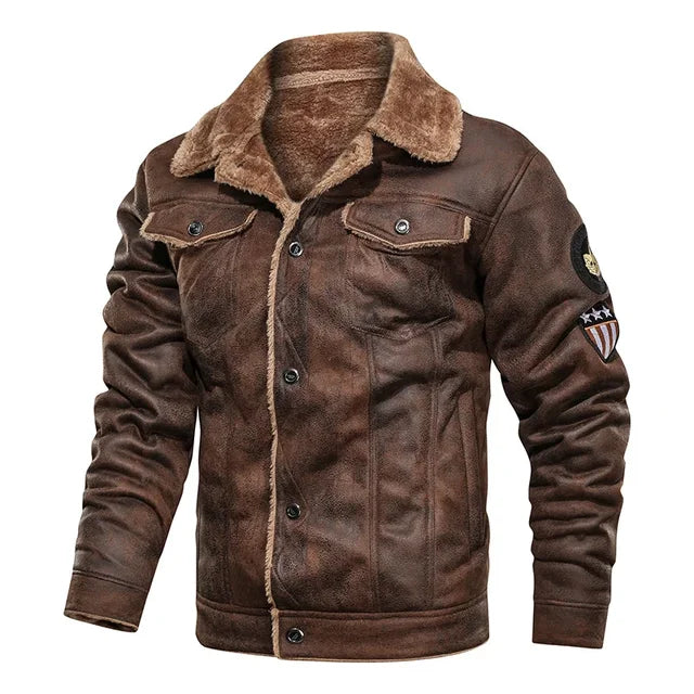 Stefan | Herren Winter-Bomberjacke mit Futter aus Fleece