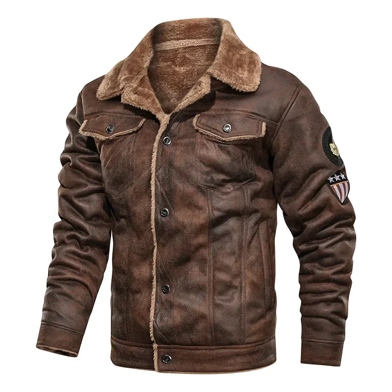 Stefan | Herren Winter-Bomberjacke mit Futter aus Fleece