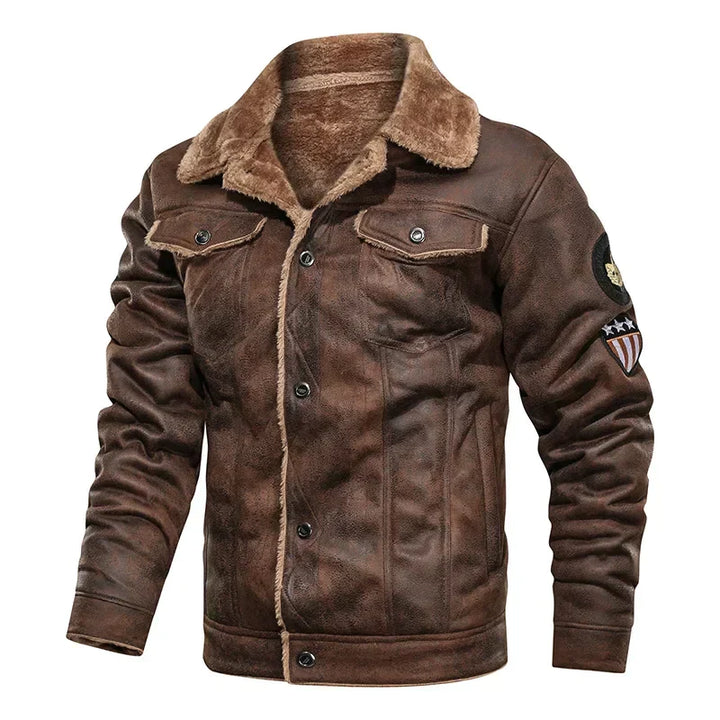 Stefan | Herren Winter-Bomberjacke mit Futter aus Fleece