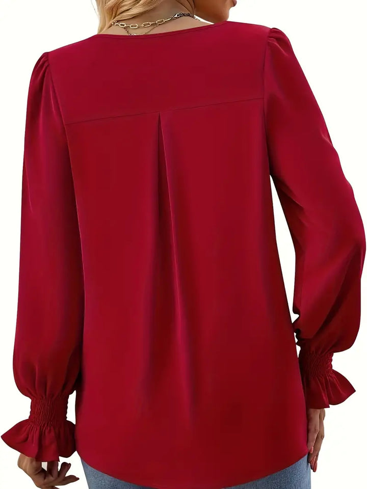 Karin | Stilvolle und Bequeme Herbstbluse