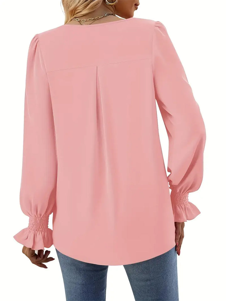 Karin | Stilvolle und Bequeme Herbstbluse