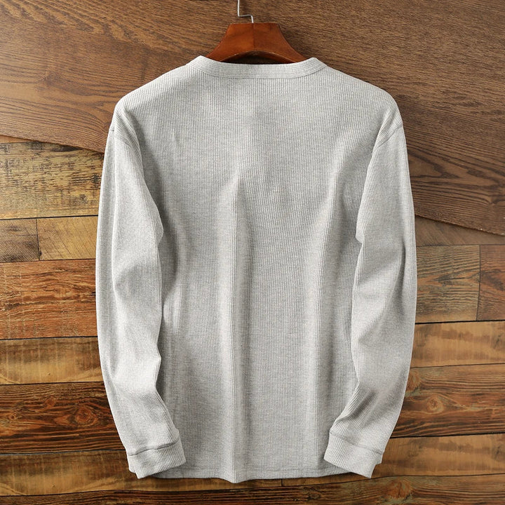 Emil | Herren Freizeit-Henleyshirt mit langen Ärmeln