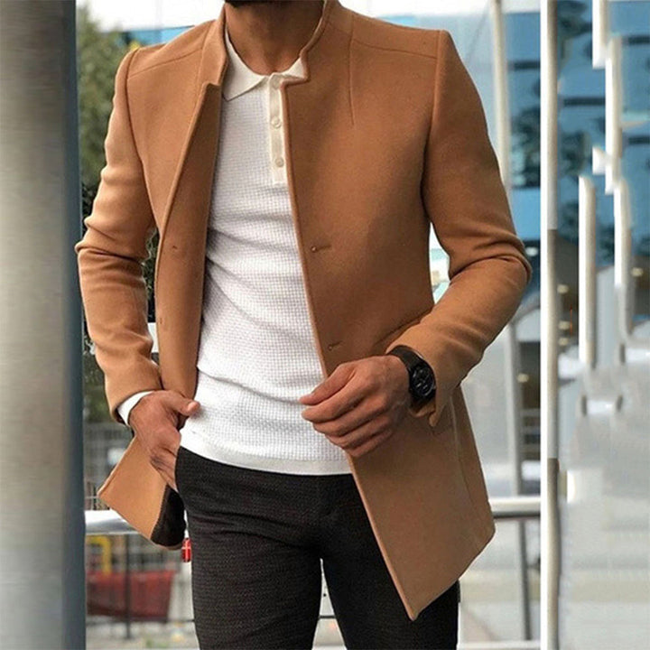 Zacharias | Stylischer Slim-Fit-Mantel Für Männer