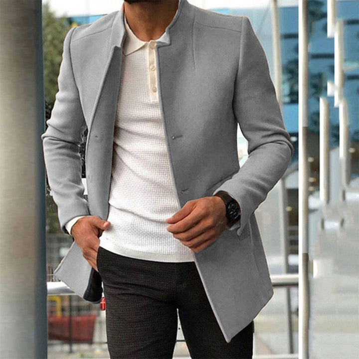 Zacharias | Stylischer Slim-Fit-Mantel Für Männer