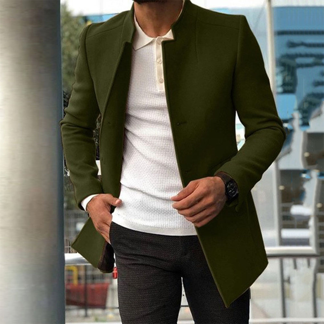 Zacharias | Stylischer Slim-Fit-Mantel Für Männer