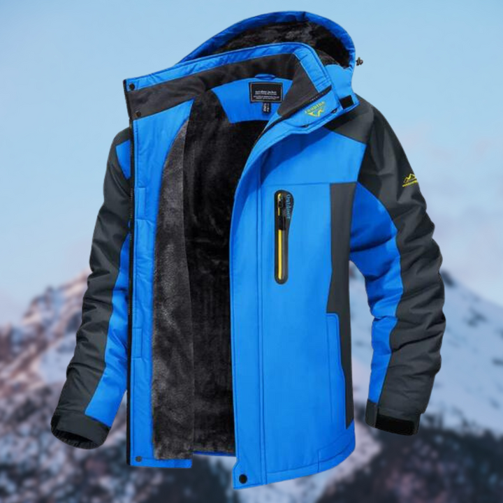 Udo | Herren Winter-Wanderjacke mit verstellbarer Kapuze