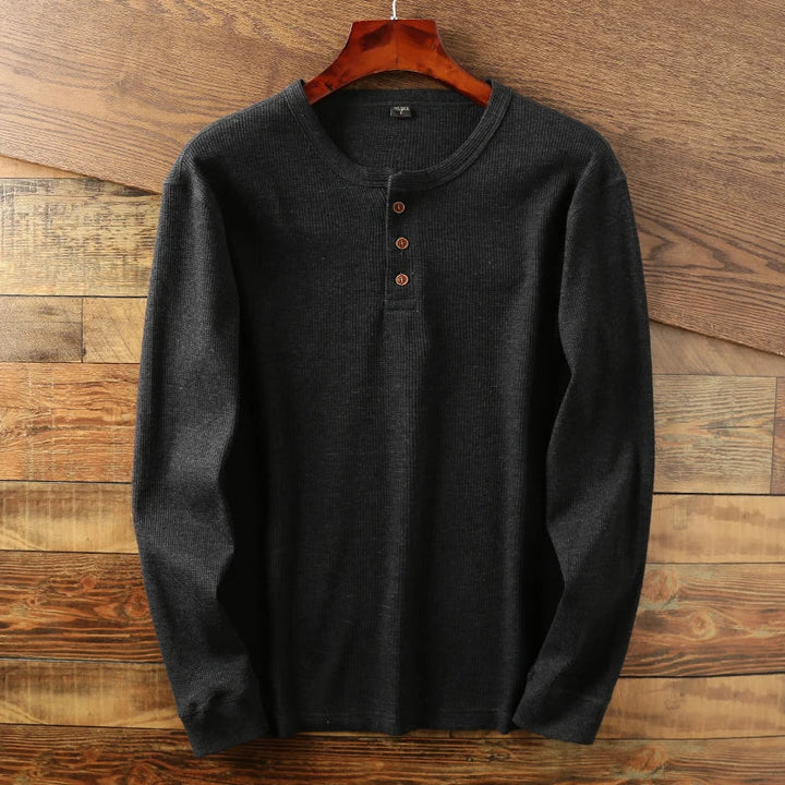 Emil | Herren Freizeit-Henleyshirt mit langen Ärmeln