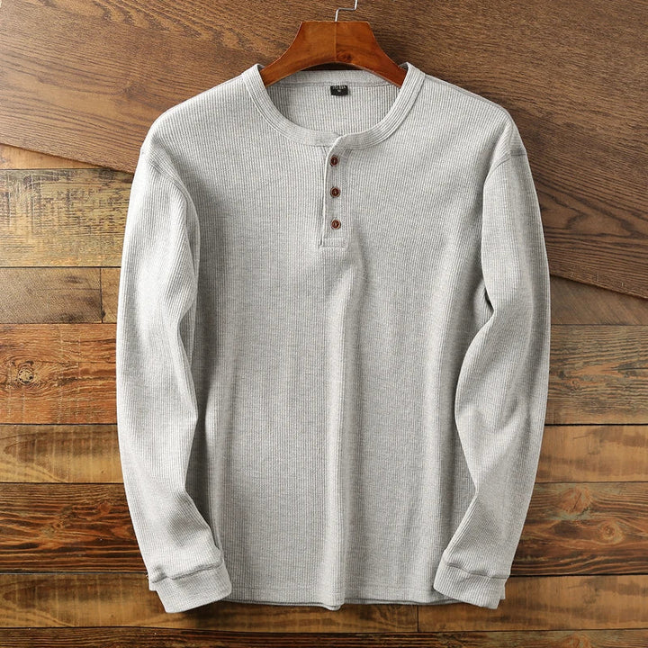 Emil | Herren Freizeit-Henleyshirt mit langen Ärmeln