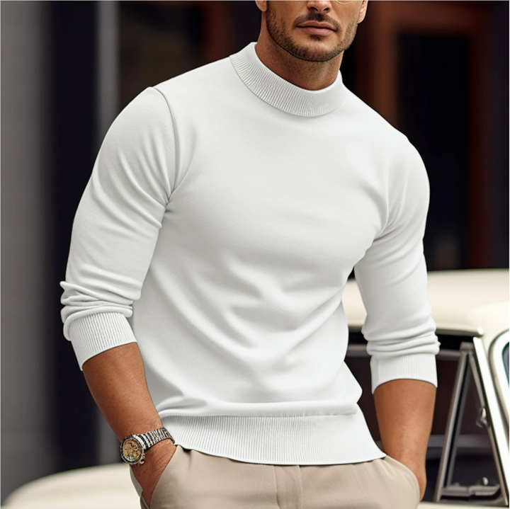 Joachim | Herren Slim Fit Stehkragen Pullover