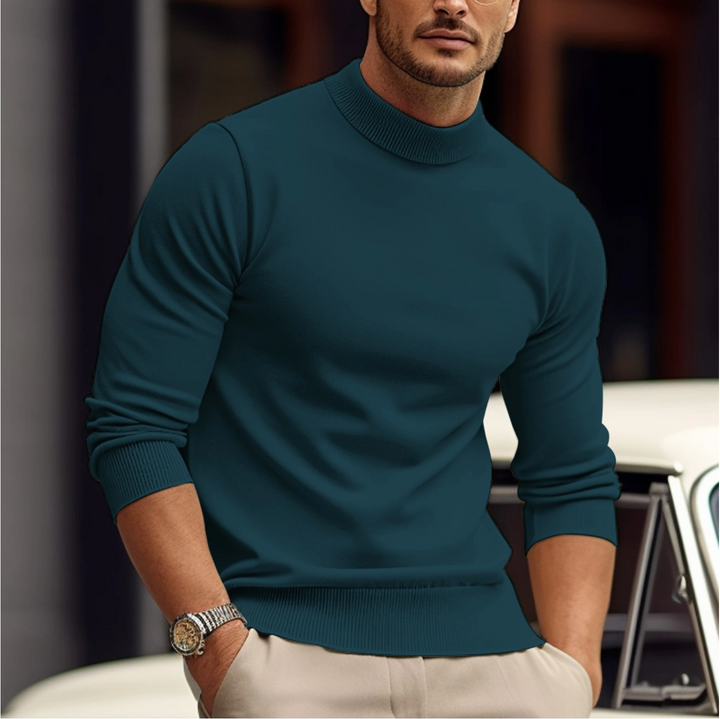 Joachim | Herren Slim Fit Stehkragen Pullover