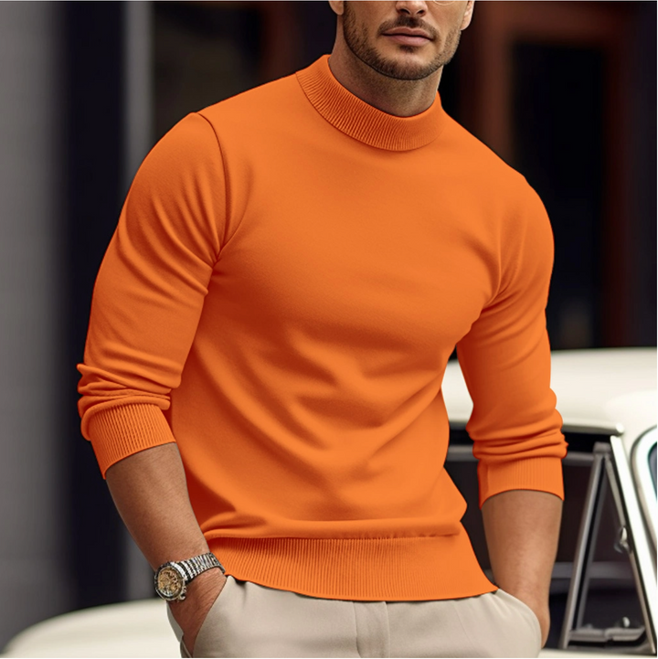 Joachim | Herren Slim Fit Stehkragen Pullover