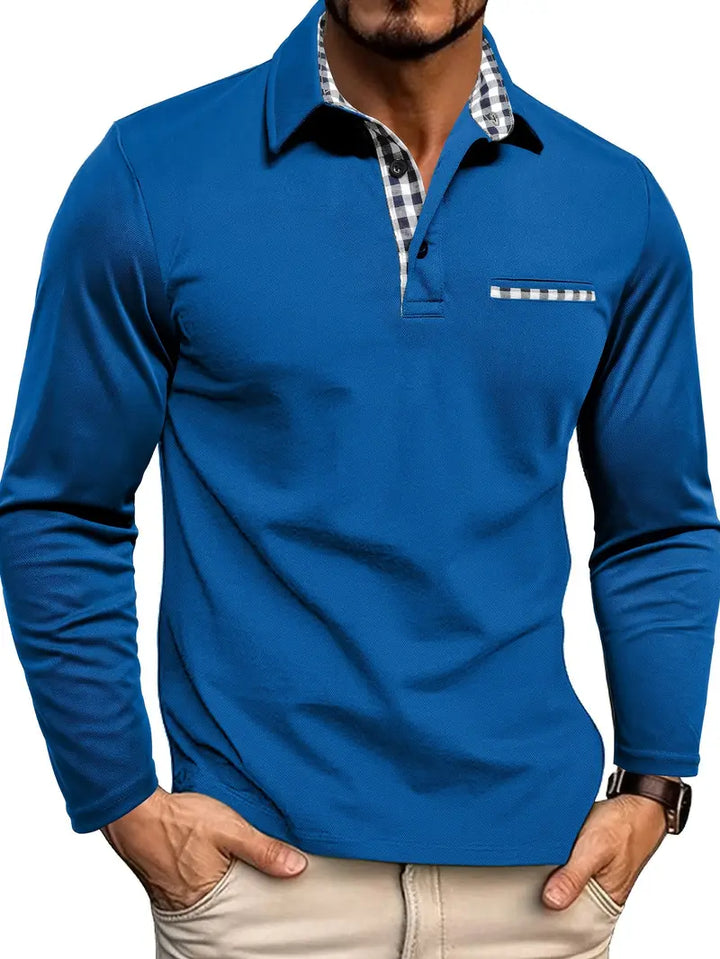 Chris | Herren Winter Langarm Polo-Shirt