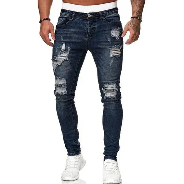Christian | Stylische Herren Ripped Slim Fit Jeanshose