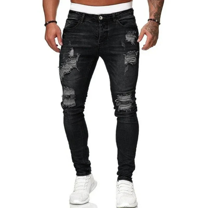 Christian | Stylische Herren Ripped Slim Fit Jeanshose
