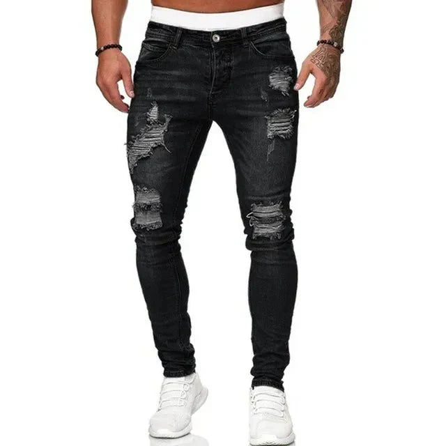 Christian | Stylische Herren Ripped Slim Fit Jeanshose
