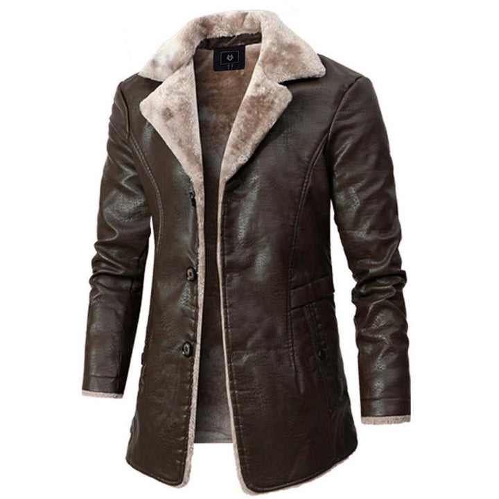 Reinhard | Herren Winter-Lederjacke mit warmem Fellfutter